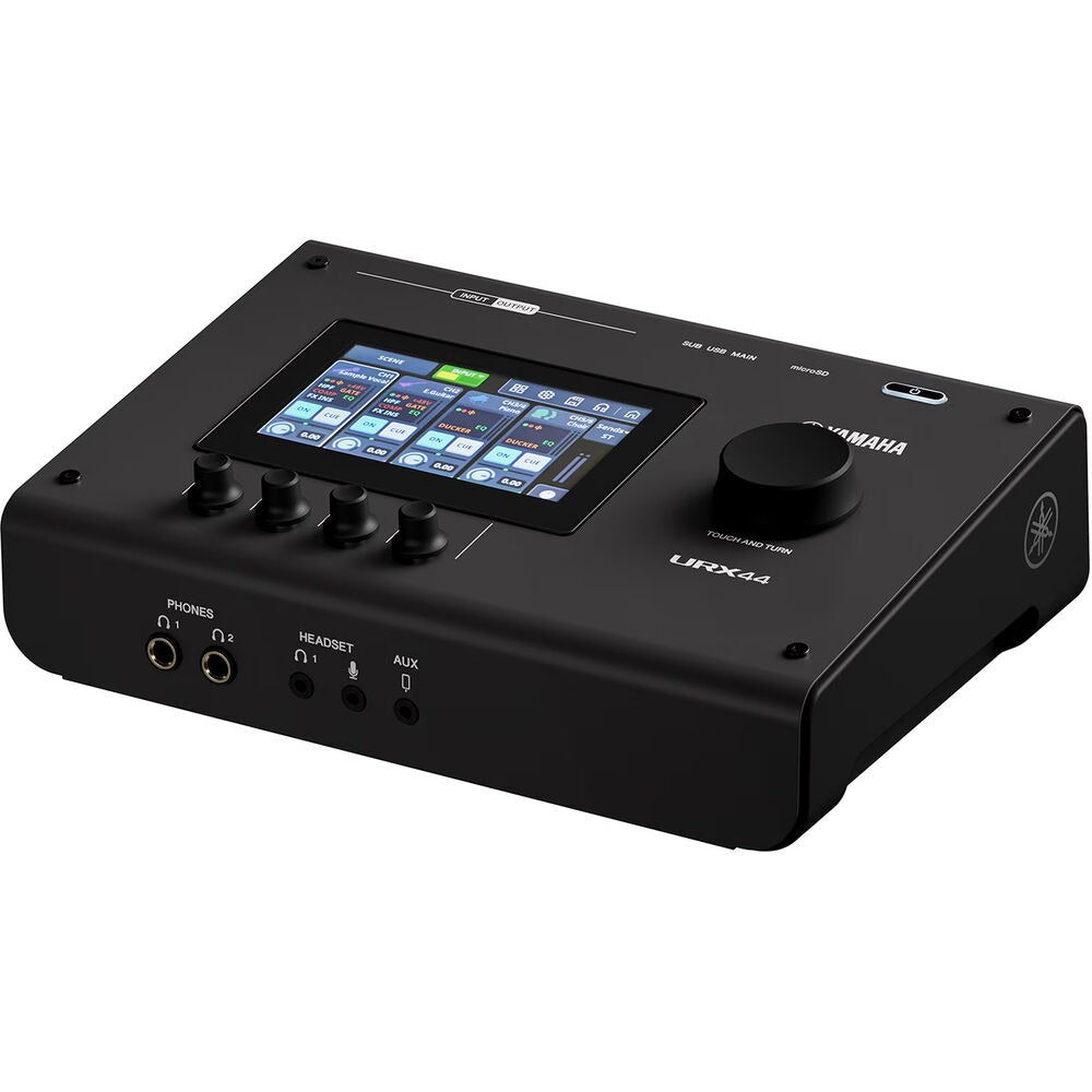 Yamaha URX44 6x4 USB-C Audio Interface - Black, computer recording audio interface