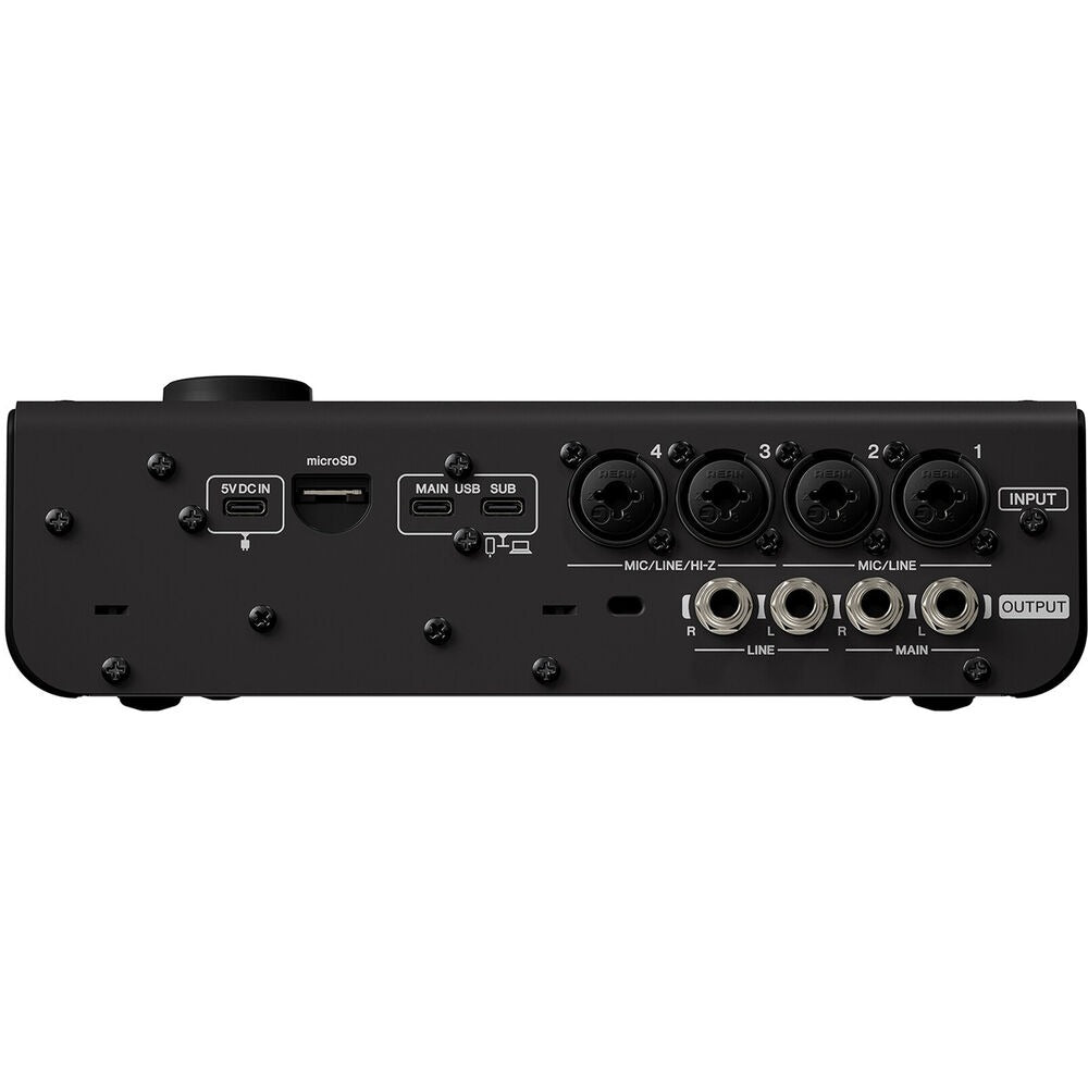 Yamaha URX44 6x4 USB-C Audio Interface - Black, computer recording audio interface