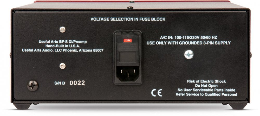 USEFUL ARTS BF-S Pro DI - Tube Instrument Preamp/DI
