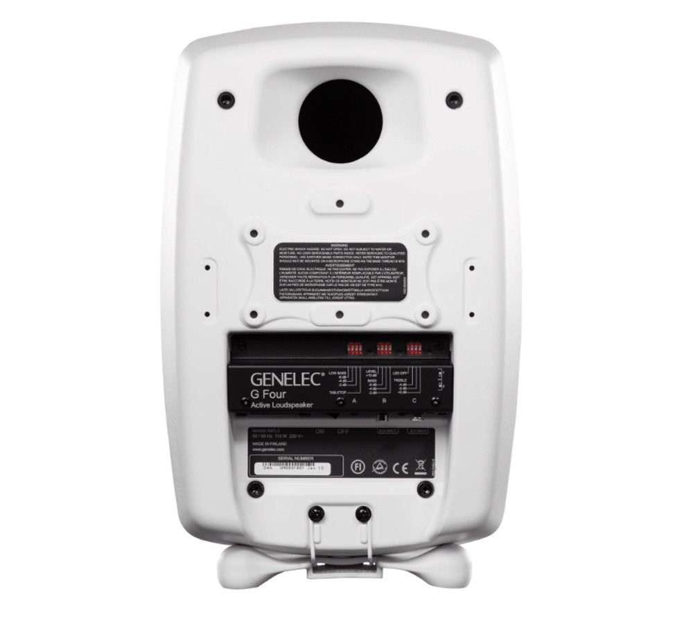 GENELEC G Four Active Speaker White - G4AWM — Studio Monitor, nearfield reference loudspeaker