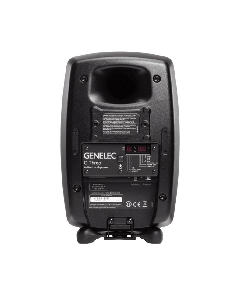 GENELEC G Three Active Speaker Black - G3BMM — Studio Monitor, nearfield reference loudspeaker