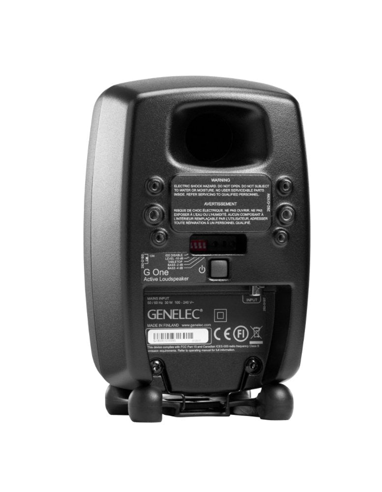 GENELEC G One Active Speaker Black - G1BMM — Studio Monitor, nearfield reference loudspeaker