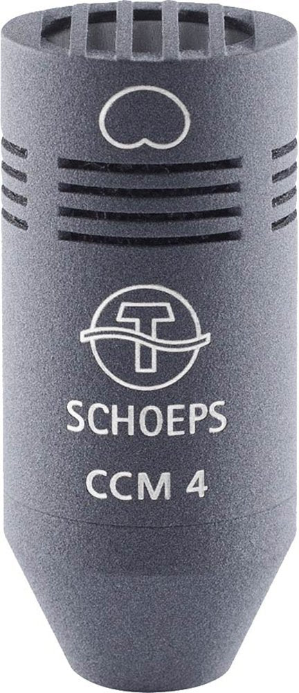 SCHOEPS CCM 4 Lg compact small-diaphragm cardioid condenser microphone in matte gray finish with detachable Lemo connector