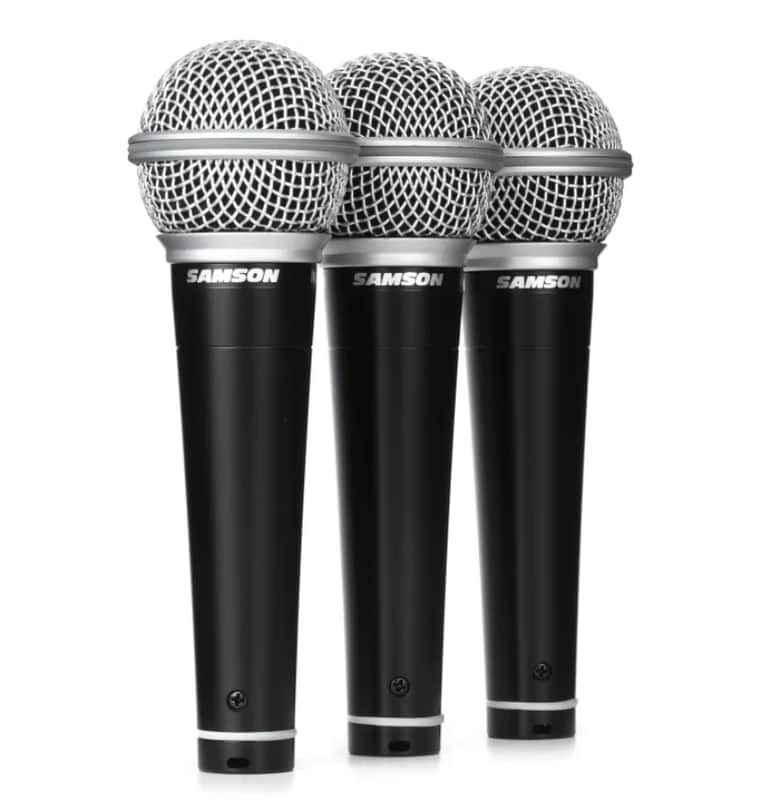 Samson R21 Cardioid Dynamic Vocal/Presentation Microphone (3 Pack) 2010s - Black
