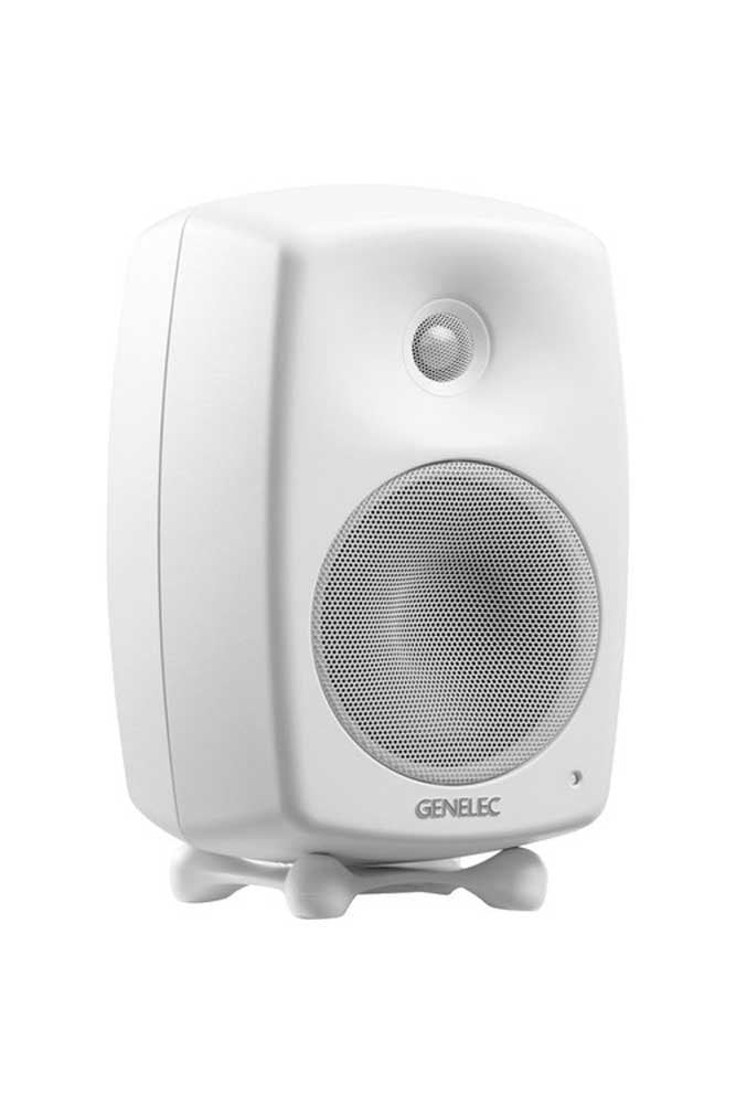 GENELEC G Two Active Speaker White - G2BWM — Studio Monitor, nearfield reference loudspeaker