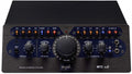 Front panel of a black SPL MTC Mk2 monitor and talkback controller with multiple rotary knobs and switches