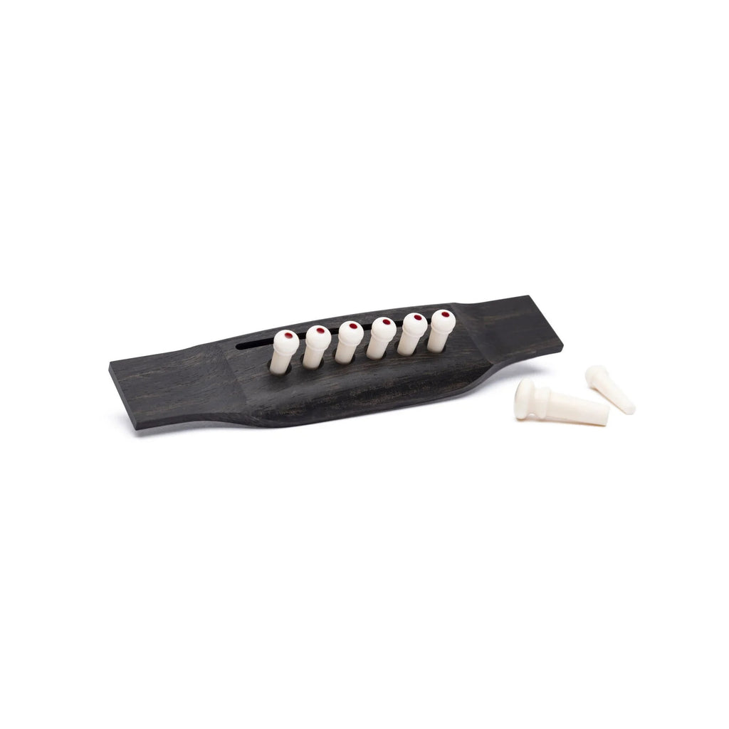 Martin 18APP0002 Bridge and End Pin Set – Faux Ivory with Tortoise Inlay