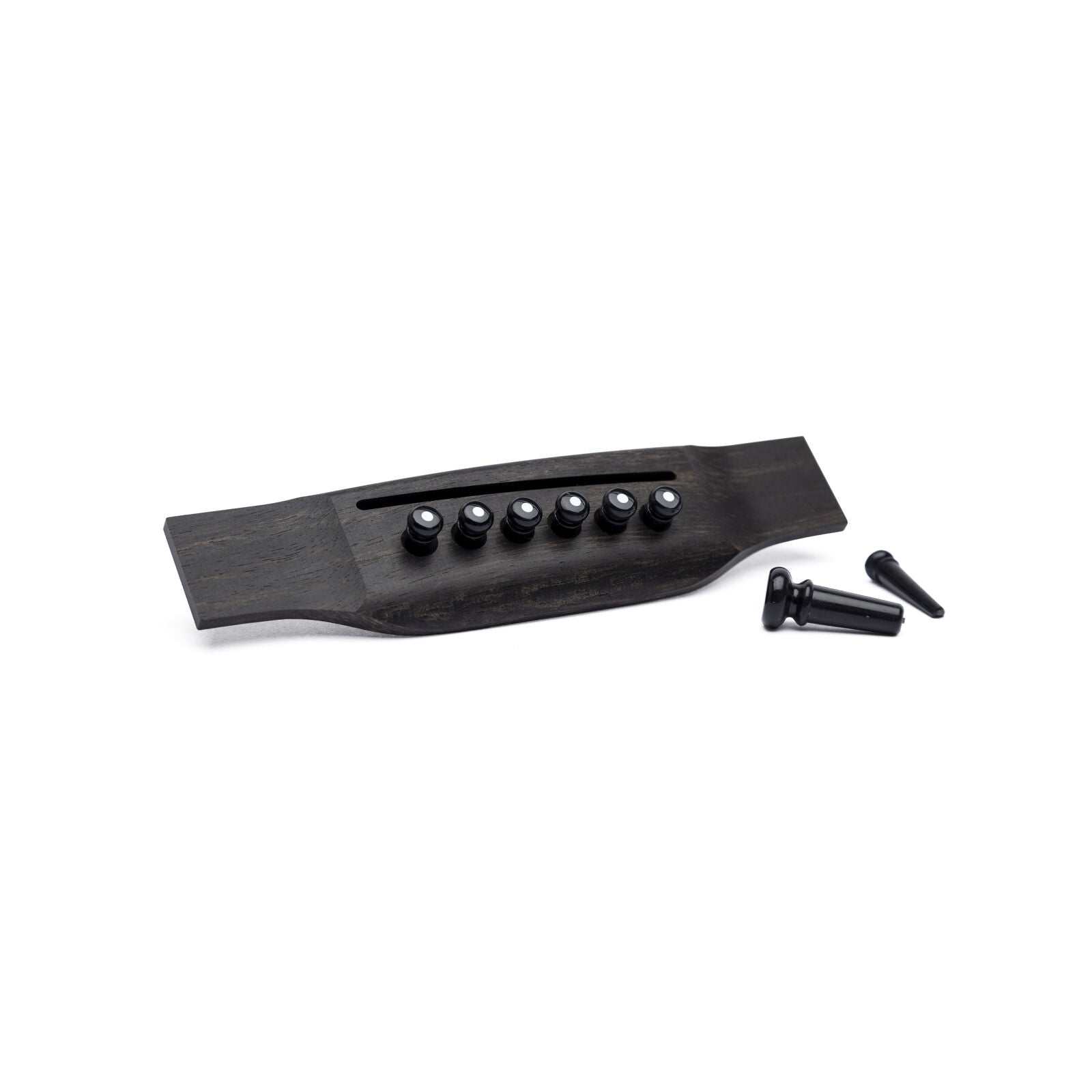 Martin 18APP21 Bridge and End Pin Set – Black with White Inlay