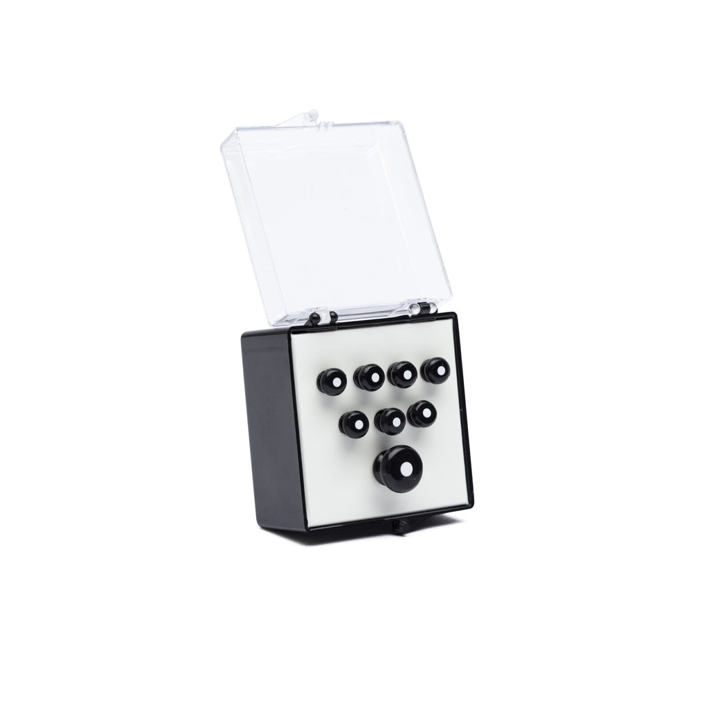 Martin 18APP21 Bridge and End Pin Set – Black with White Inlay