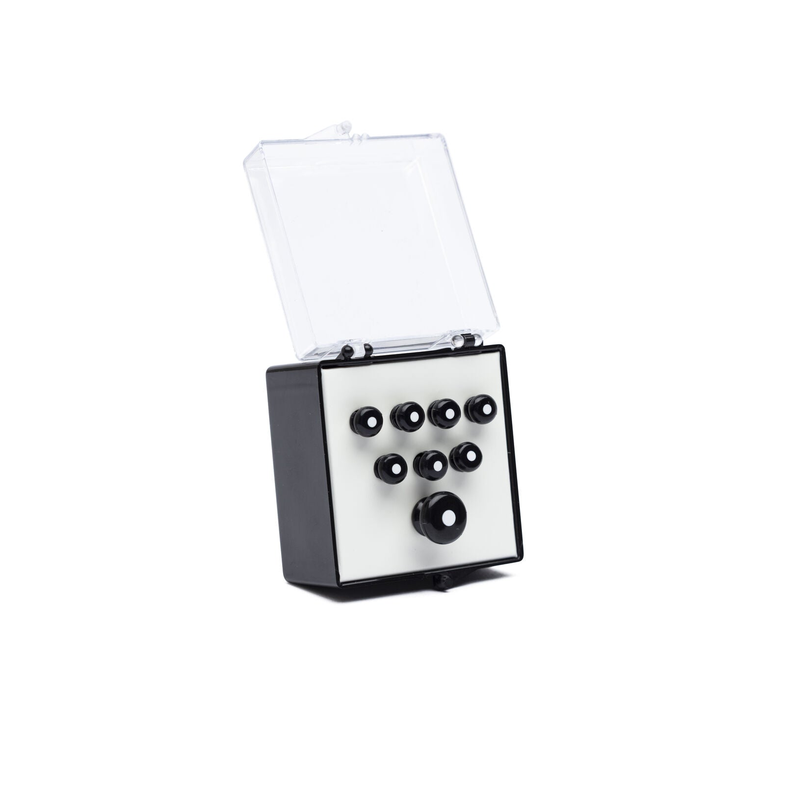Martin 18APP21 Bridge and End Pin Set – Black with White Inlay