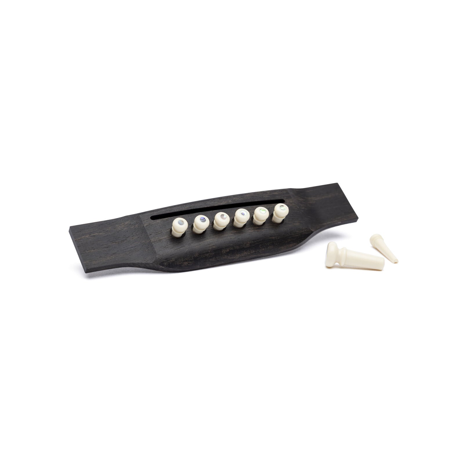 Martin 18APP45 Bridge and End Pin Set – White with Pearl Inlay