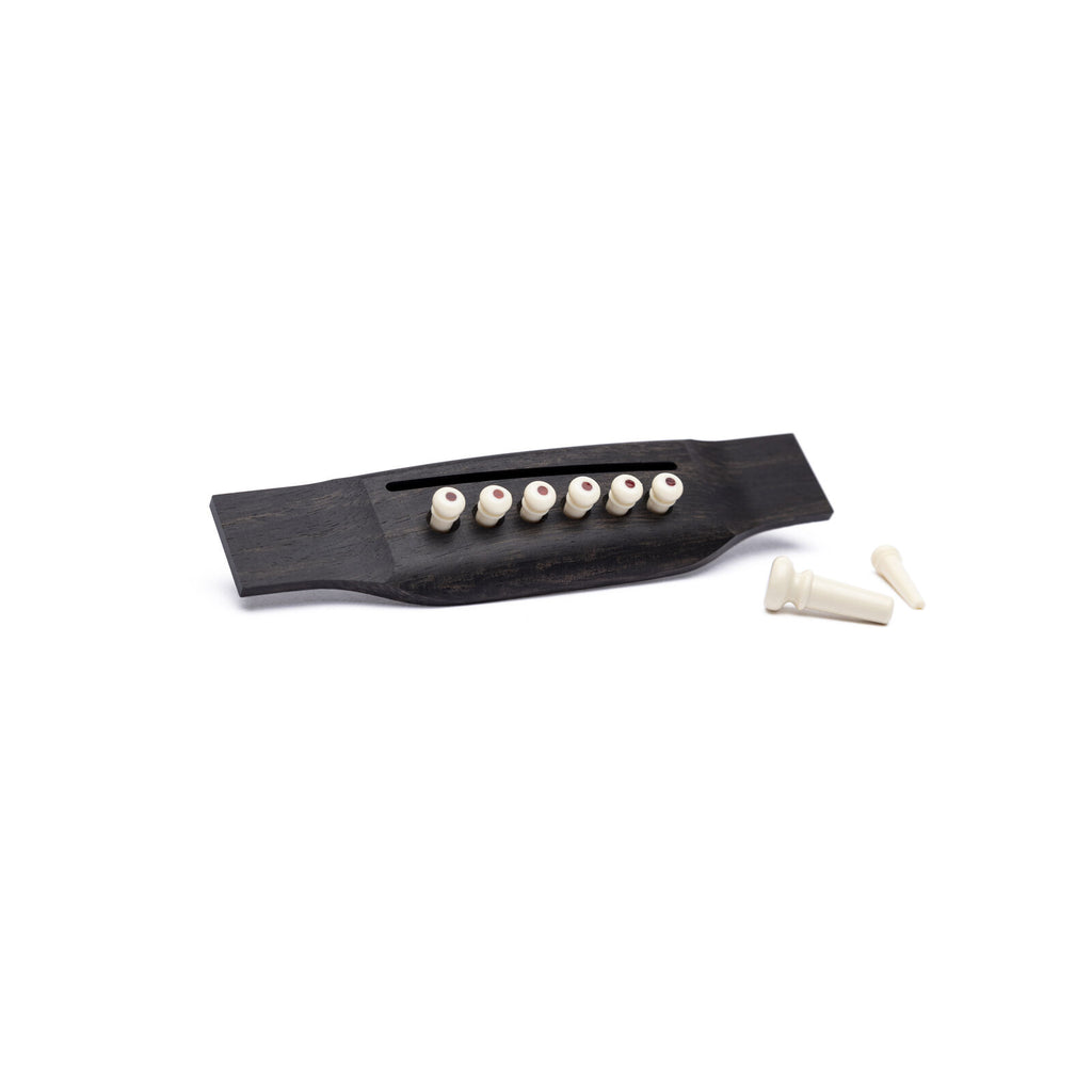 Martin 18APP60 Bridge and End Pin Set – White with Tortoise Inlay