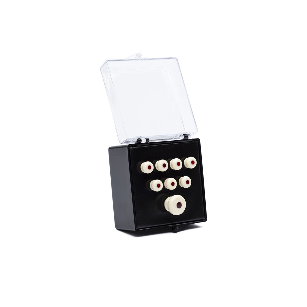 Martin 18APP60 Bridge and End Pin Set – White with Tortoise Inlay