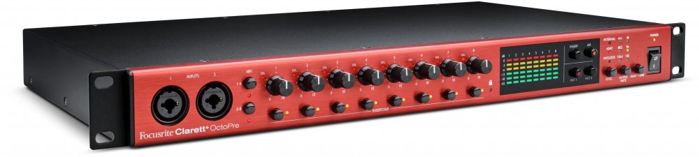 FOCUSRITE Clarett+ OctoPre — Microphone, studio recording microphone body