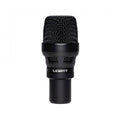 Black Lewitt branded microphone with metal mesh grille and cylindrical body.