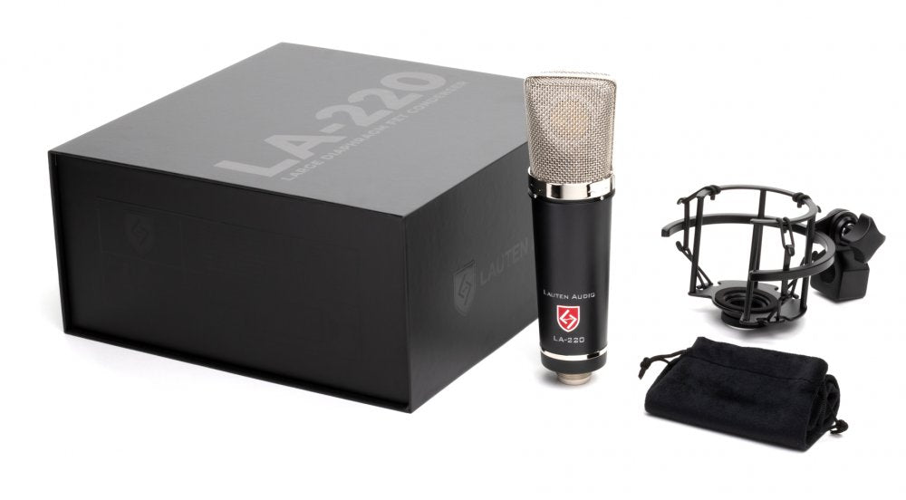 LAUTEN AUDIO Black LA-220 v2 — Microphone, studio recording microphone body