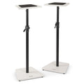 Wood Studio Monitor Stands - White (Pair)