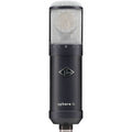 Black and silver studio microphone labeled sphere lx with a rotary dial and XLR connector.