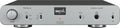 Front panel of a SPL Phonitor se headphone amplifier with volume knob, headphone jack, toggle switches, and indicator light.