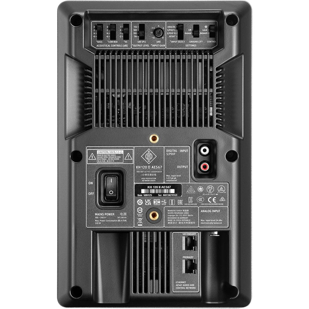 NEUMANN KH 120 II AES67 — Studio Monitor, nearfield reference loudspeaker