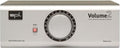 Silver audio device with a large volume dial, mute button, and SPL branding on the front panel.