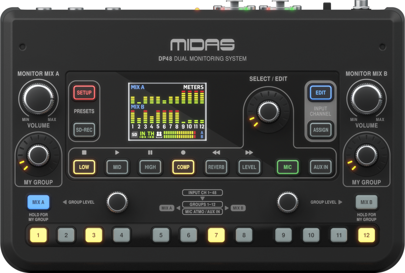 DP48 Dual 48 Channel Personal Monitor Mixer