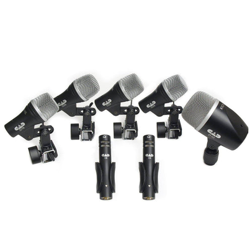 CAD Audio 7-Piece Drum Microphone Pack, studio recording microphone body