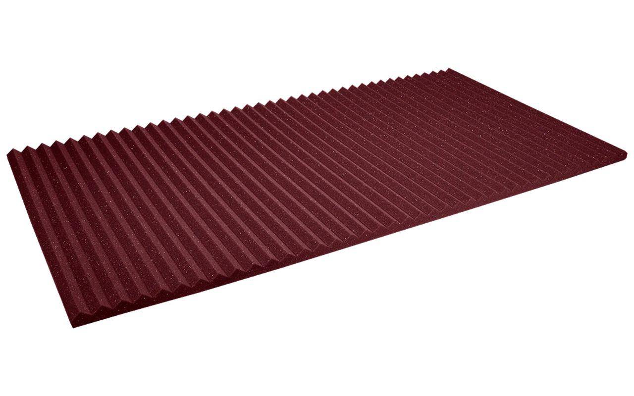 Studiofoam Wedge 1'' X 2' X 4' Panels (20 Pack) - Burgundy