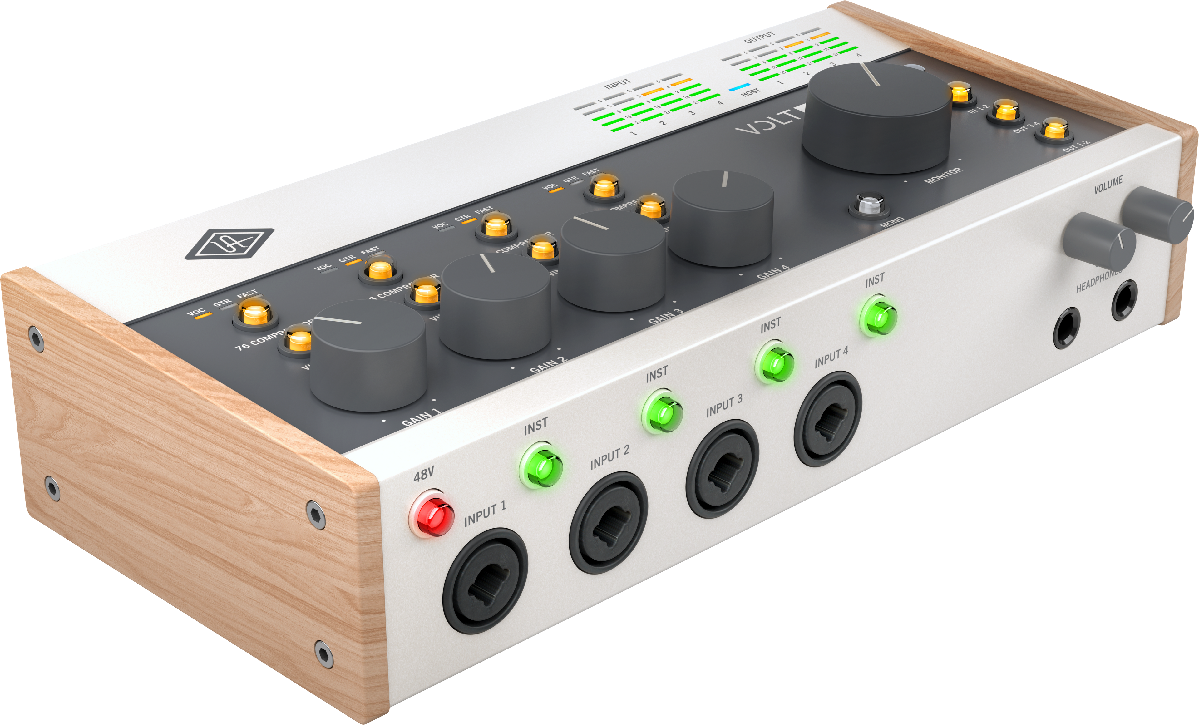 Universal Audio Volt 476P Audio Interface, computer recording audio interface
