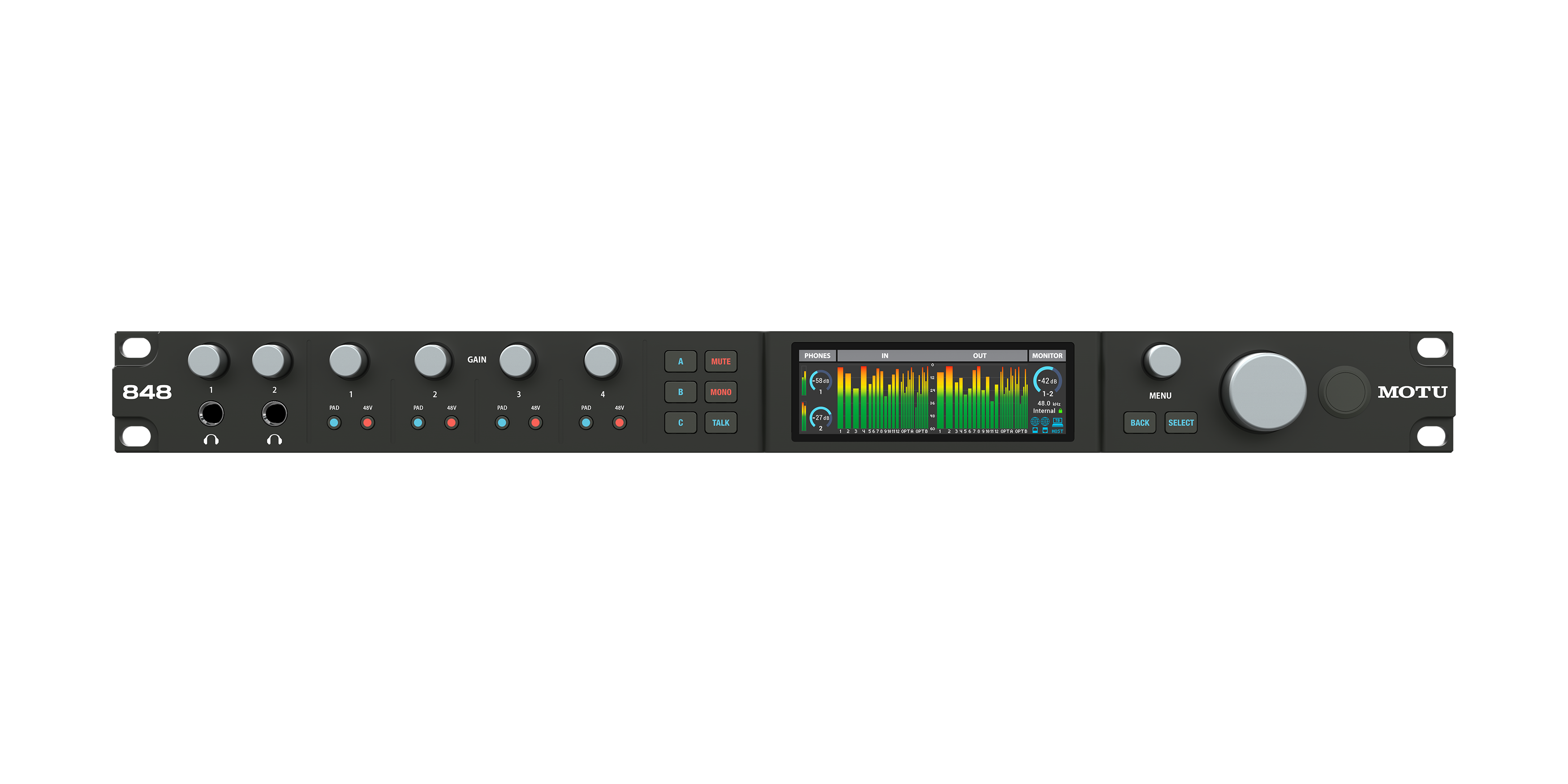 848 Thunderbolt 4/USB4 Audio Interface