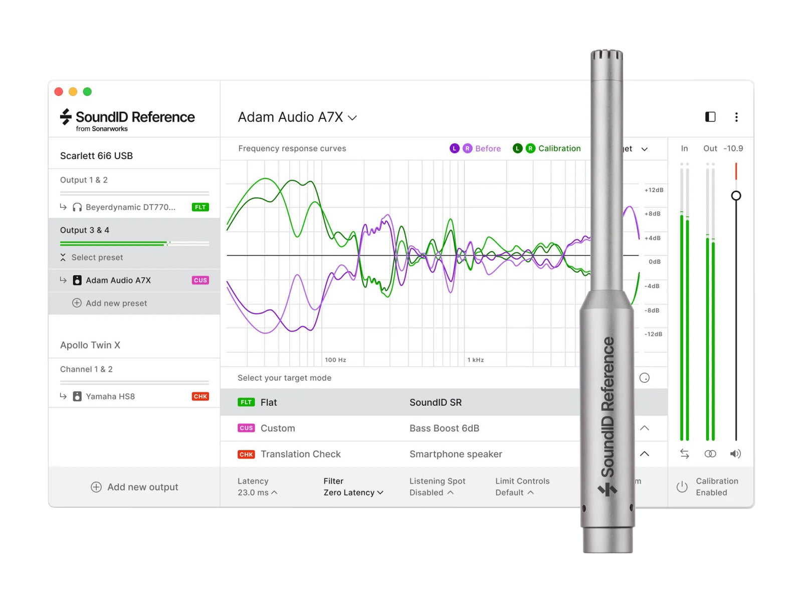 SoundID Reference for Speakers & Headphones with Measurement Microphone