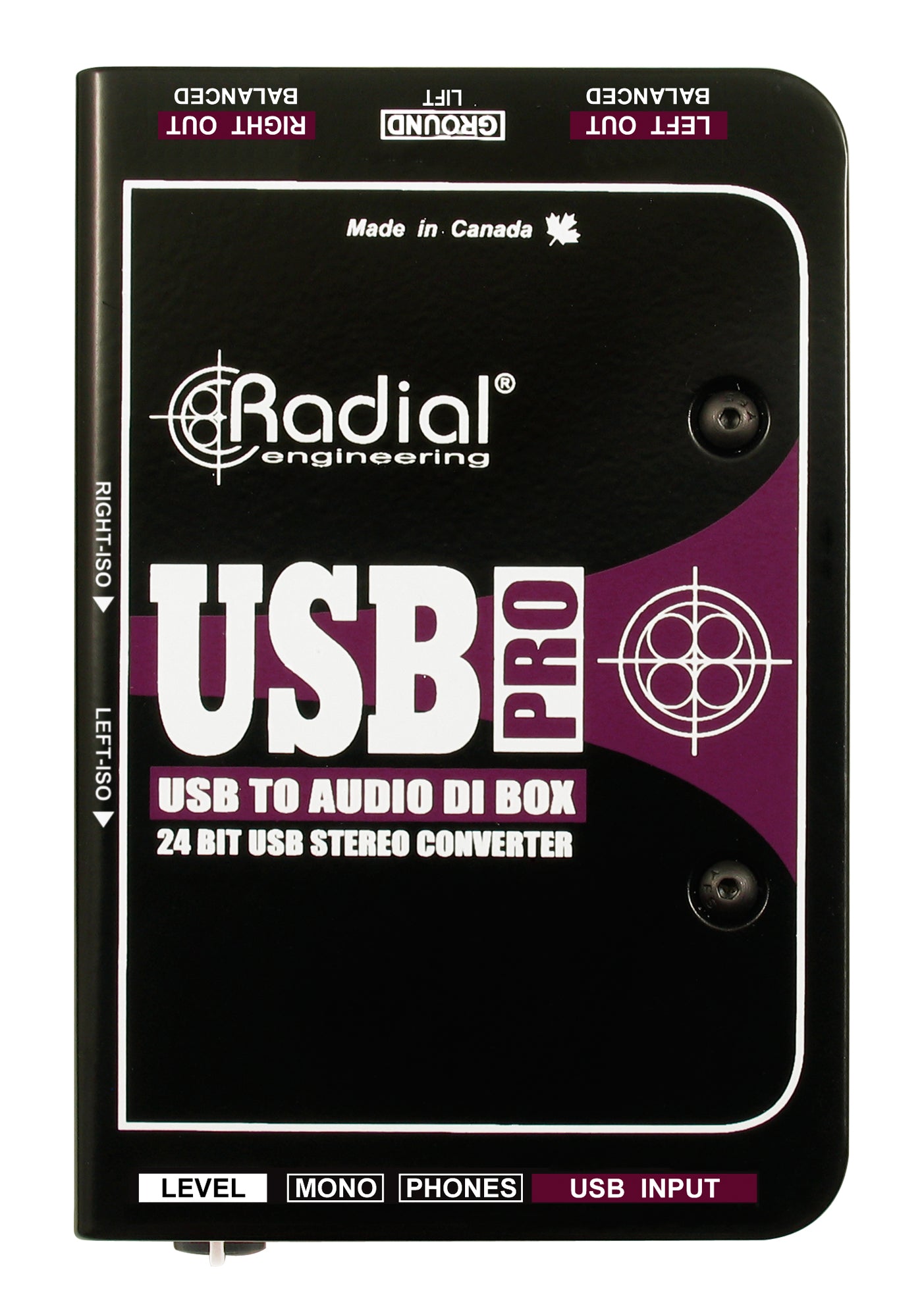 USB-Pro Stereo DI for Laptops w/Level Control