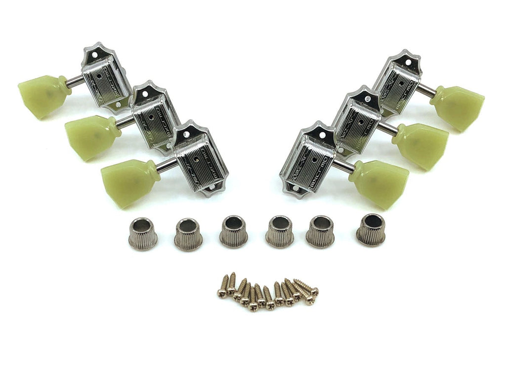 Wilkinson WJ44 Deluxe Kluson Style Vintage Guitar Machine Heads Set of 3 + 3