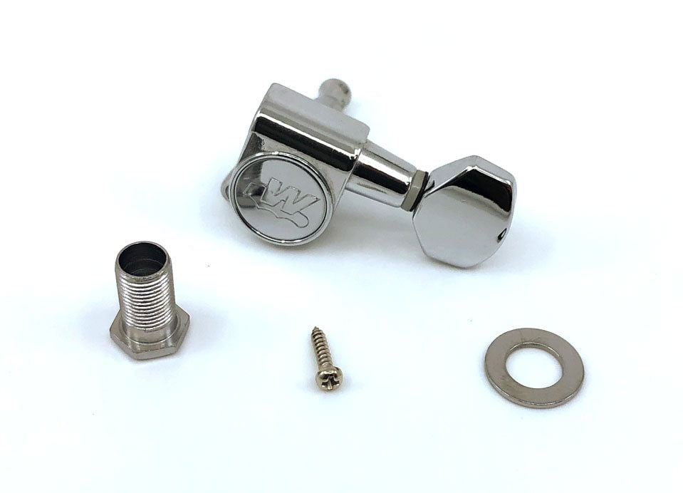 Wilkinson WJN07 Chrome Guitar Machine Heads Set of 6 Inline