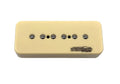 Cream-colored rectangular guitar soap bar pickup with six metal pole pieces and Wilkinson series logo.