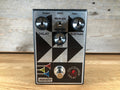 Front view of a Maestro Discoverer Delay guitar effects pedal with knobs and a footswitch.