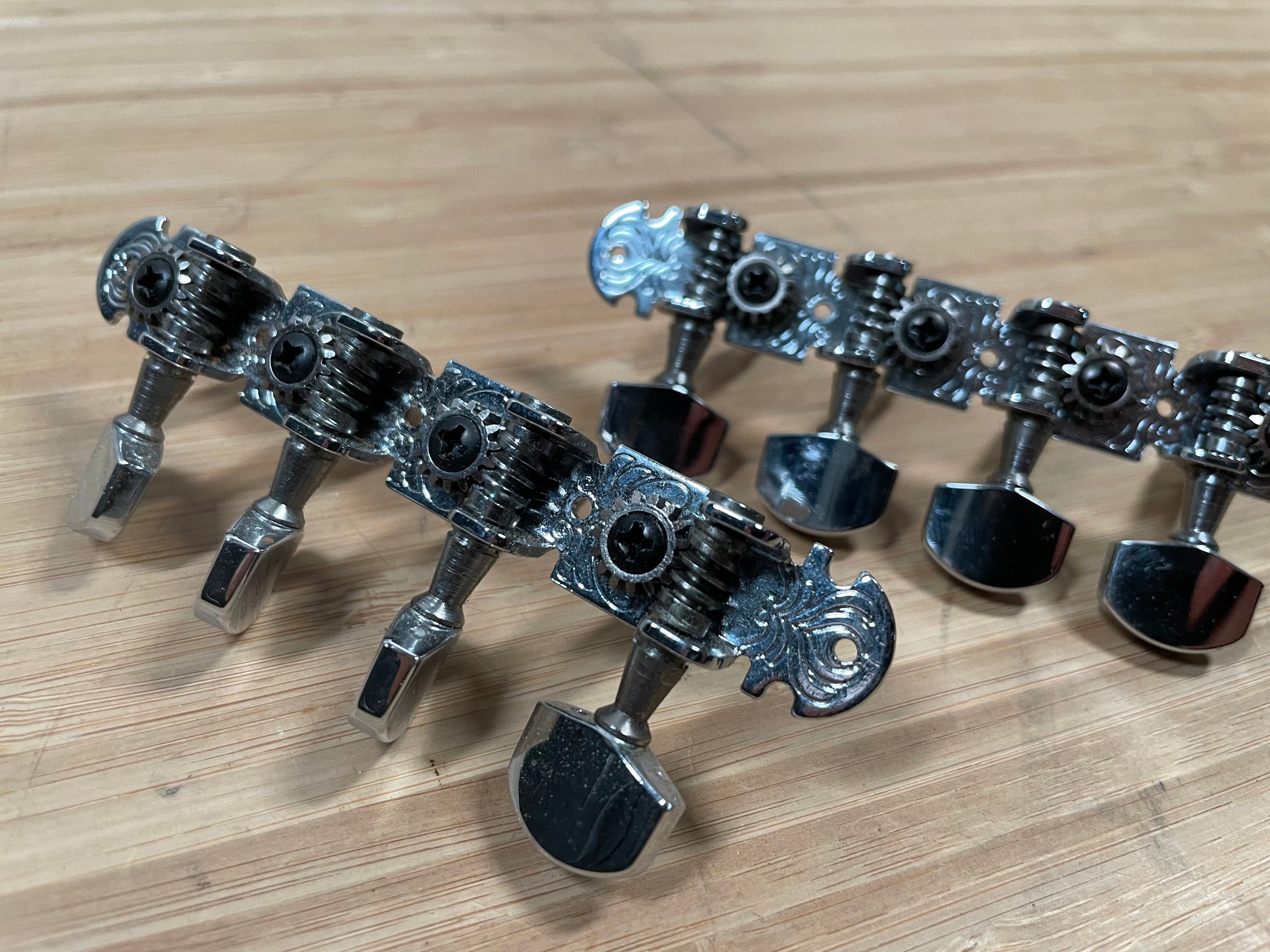 Cask Music Mandolin Plate Tuners Nickel