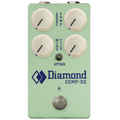 Surf green guitar effects pedal with four knobs, a toggle switch, and footswitch labeled Diamond COMP/EQ.