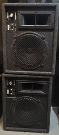 Sunn 1272 Floor Monitors Pair 2 way passive Pair Very good Condition