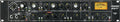 Front panel of a Drawmer 1977 audio preamplifier with multiple knobs, switches, VU meter, and input jacks.