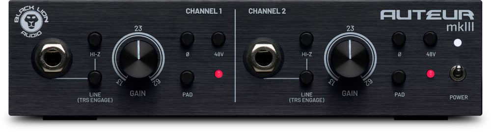 BLACK LION AUDIO Auteur MKIII — Microphone, studio recording microphone body
