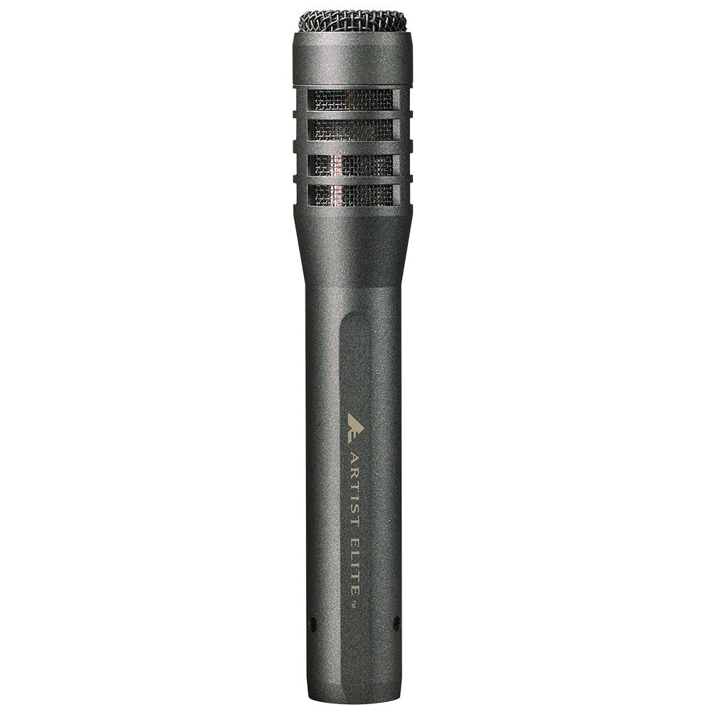 Black metal microphone with mesh grille and ARTIST ELITE branding visible on the handle
