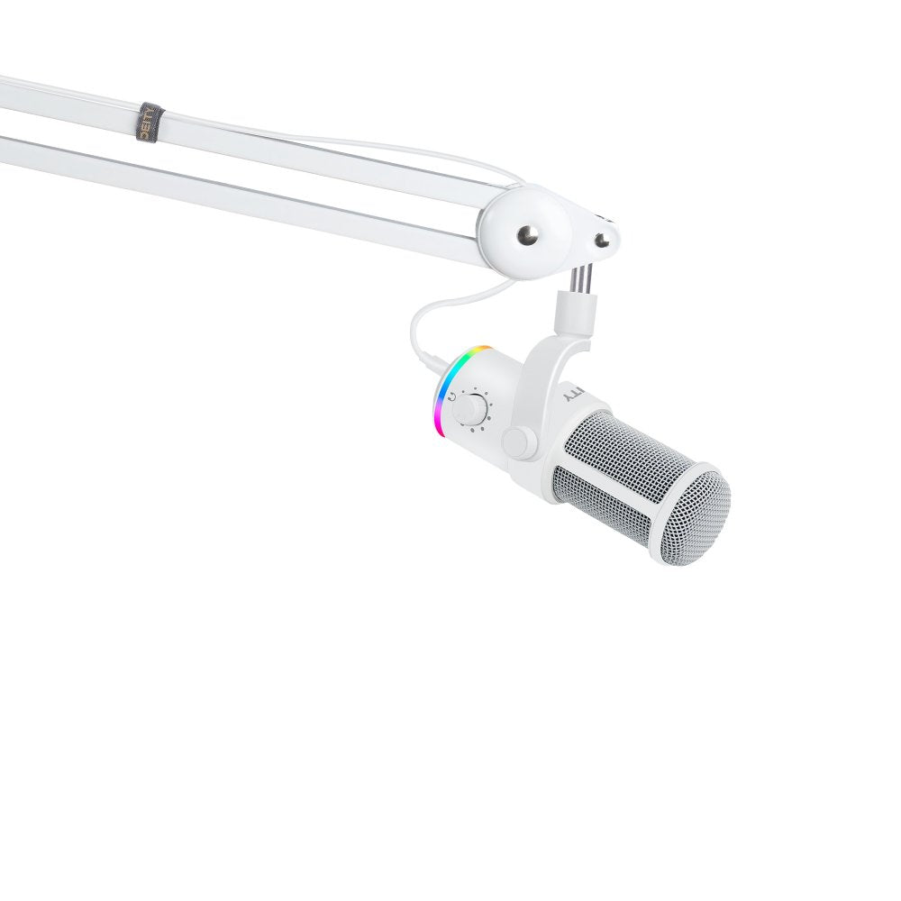 DEITY MICROPHONES VO-7U Podcast Kit - White Edition (USB Microphone), studio recording microphone body