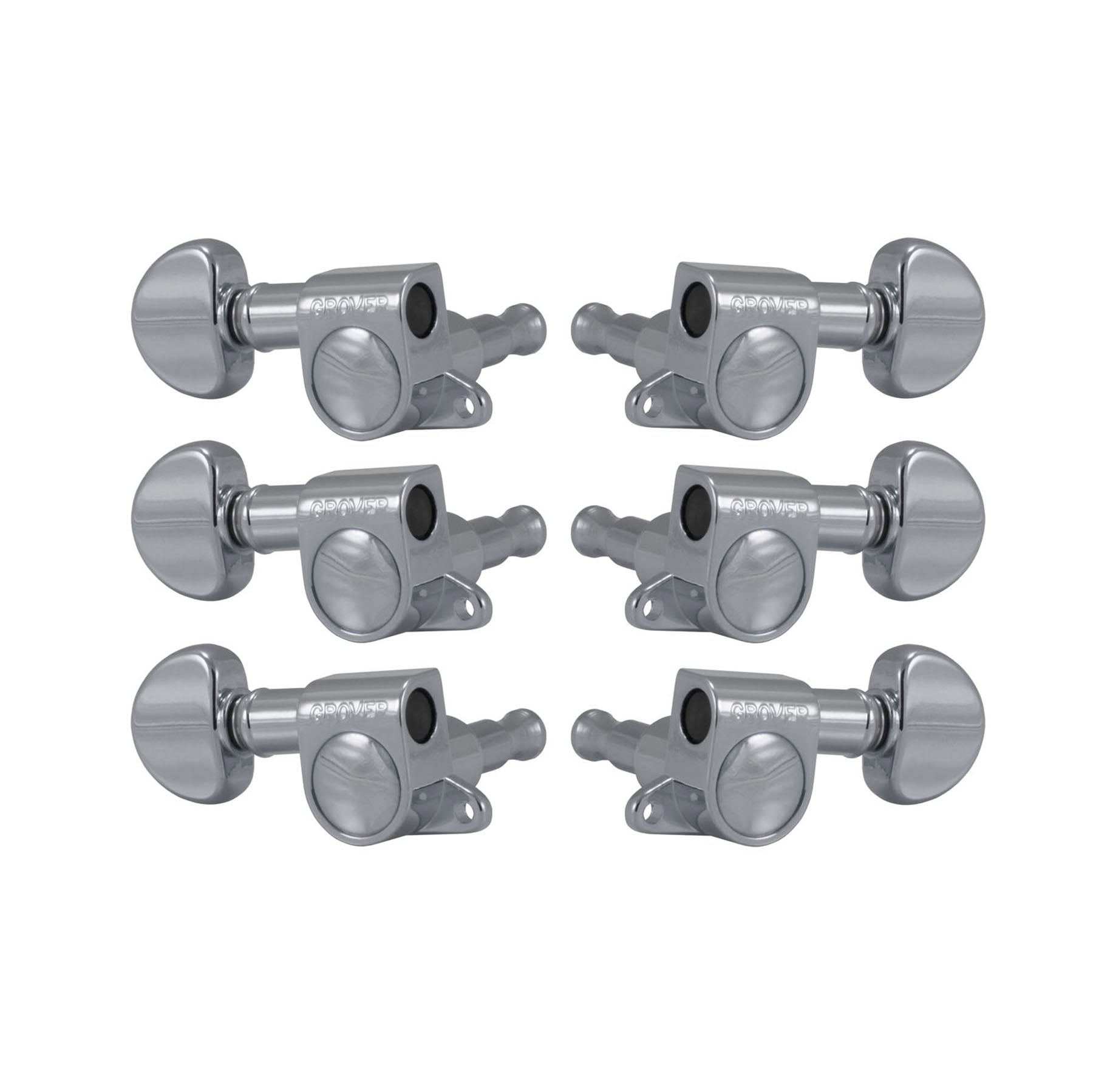 Grover 205C Mini Rotomatic Chrome Machine Heads 3+3 – Kidney Style