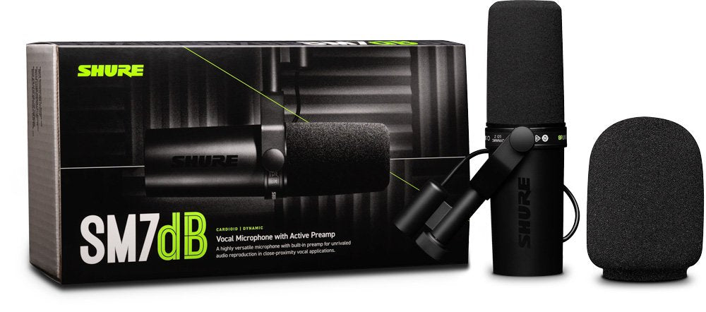 SHURE SM7dB — Microphone, studio recording microphone body