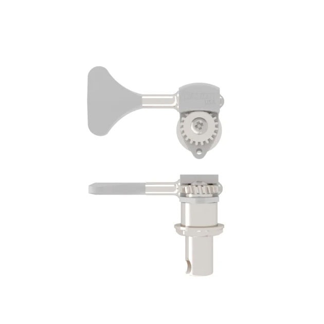 Hipshot USA Ultralite® Treble Side Bass Tuning Machine With 1/2″ String Post – Chrome