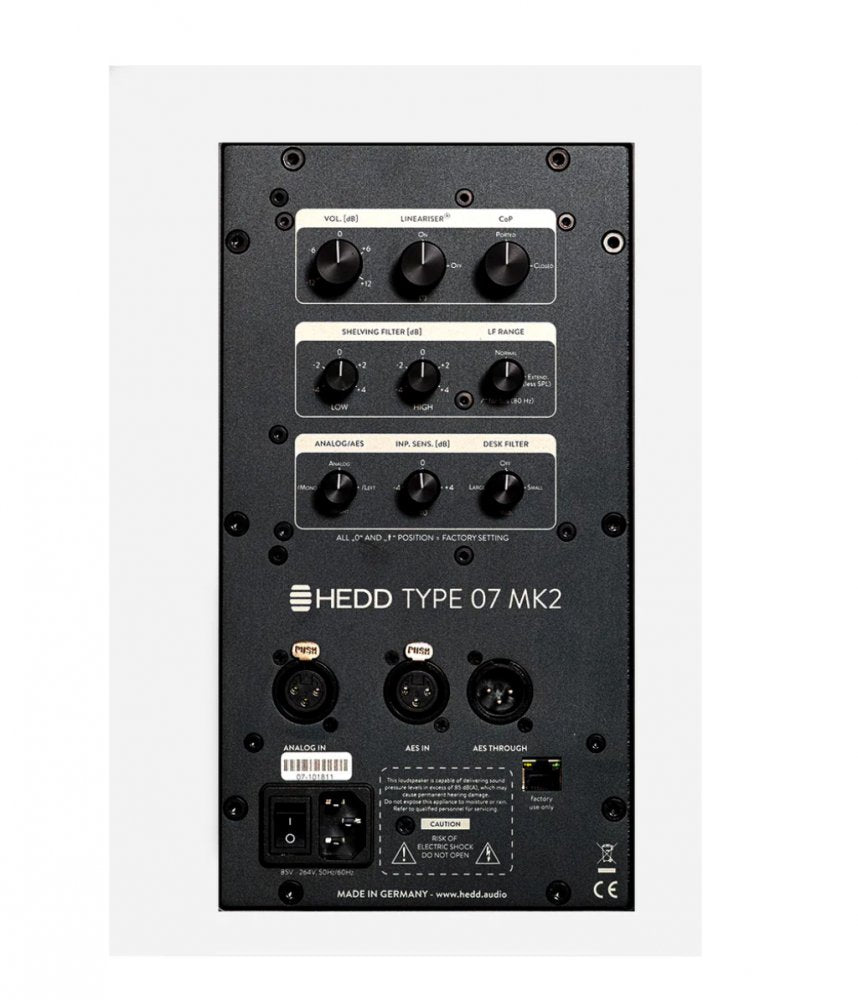 HEDD AUDIO Type 07 MK2 White — Studio Monitor, nearfield reference loudspeaker