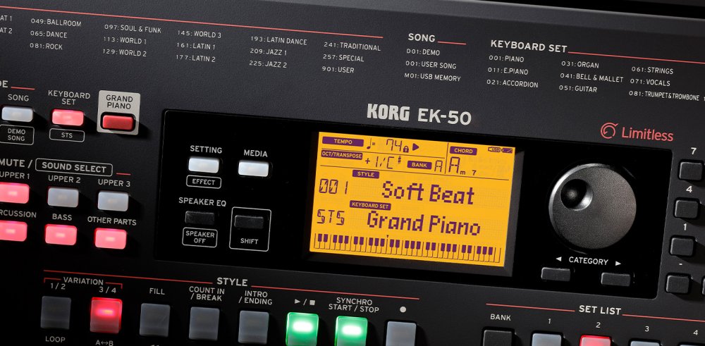KORG EK-50L — Synthesizer