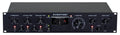 Black rackmount audio processor with multiple knobs, switches, and a meter labeled Omnipressor by Eventide.