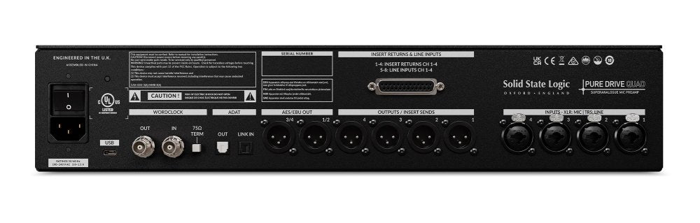 SOLID STATE LOGIC PureDrive Quad — Microphone, studio recording microphone body
